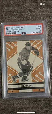 2011-12 Upper Deck O-Pee-Chee Update Retro #619 Mika Zibanejad (RC)  Mint PSA 9 - Image 1 of 2