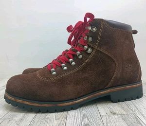 Y2K Timberland Gr. 10 Bergsteigen durchgehend Wildleder Wanderschuhe Goodyear Welt - Bild 1 von 21