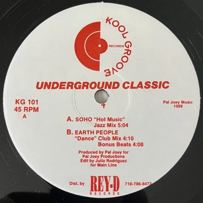 RARE HOUSE Soho, Earth People – Underground Classic 12" [1st US Press] Foto 1 de 4