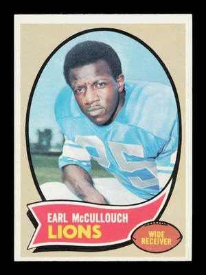 1970 Topps #195 Earl McCullouch Rookie Detroit Lions EX-NM - Image 1 of 2
