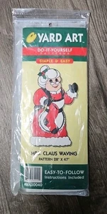1998 Yard Art Falling Mrs. Claus Waving Christmas DIY Patterns 28" x 47" ya30040 - Picture 1 of 2