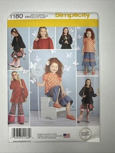 Simplicity 1180 Top Pants Skirt Girls Sewing Pattern Uncut Size 3-6 - Picture 1 of 2
