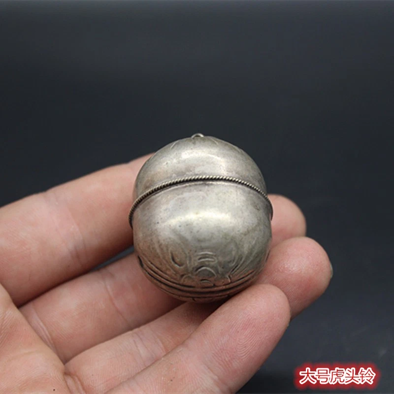 Colecciona campanas cabeza de león campanas de cobre blanco mascotas perros campanas artesanías Foto 1 de 4