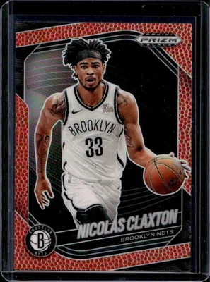 2024-25 Prizm Black Nicolas Claxton Basketball Prizms #196/225 Nets - Image 1 of 2