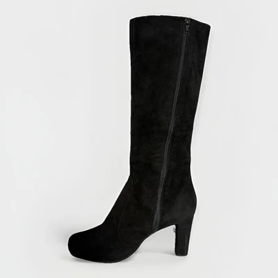 STUART WEITZMAN STIVALI PELLE SCAMOSCITA NERO - Immagine 1 di 4
