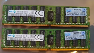 SAMSUNG 32GB (16GB X 2) DDR4 2Rx4 PC4-2133P RDIMM ECC REG RAM Server Memory - Picture 1 of 1