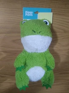 Zippy Paws Rana descarada Peluche Mascota Perro Juguete Chirridos 8" Verde NUEVO EN PAQUETE NUEVO CON ETIQUETAS - Imagen 1 de 4
