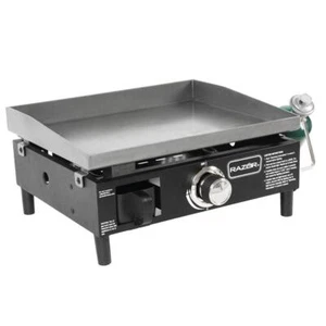 Razor Portable LP Gas Griddle 1-Burner in Black w/ Pre-seasoned Griddle Top - Picture 1 of 6