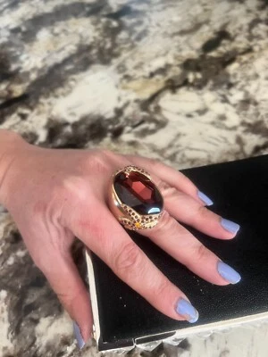 Anillo Swarovski de Michelle Monroe talla 8 nuevo piedra grande Foto 1 de 3