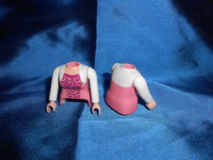 Playmobil Prinzessin Magd Hofdame 2 x Oberkörper mit Arme rosa unbespielt top - Picture 1 of 1