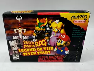 Super Mario RPG Legend of the Seven Stars⭐Completo CIB⭐Nintendo SNES Auténtico - Imagen 1 de 14