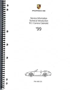 1999 Porsche 911 996 Cabriolet 109pg service information manual original - Picture 1 of 12