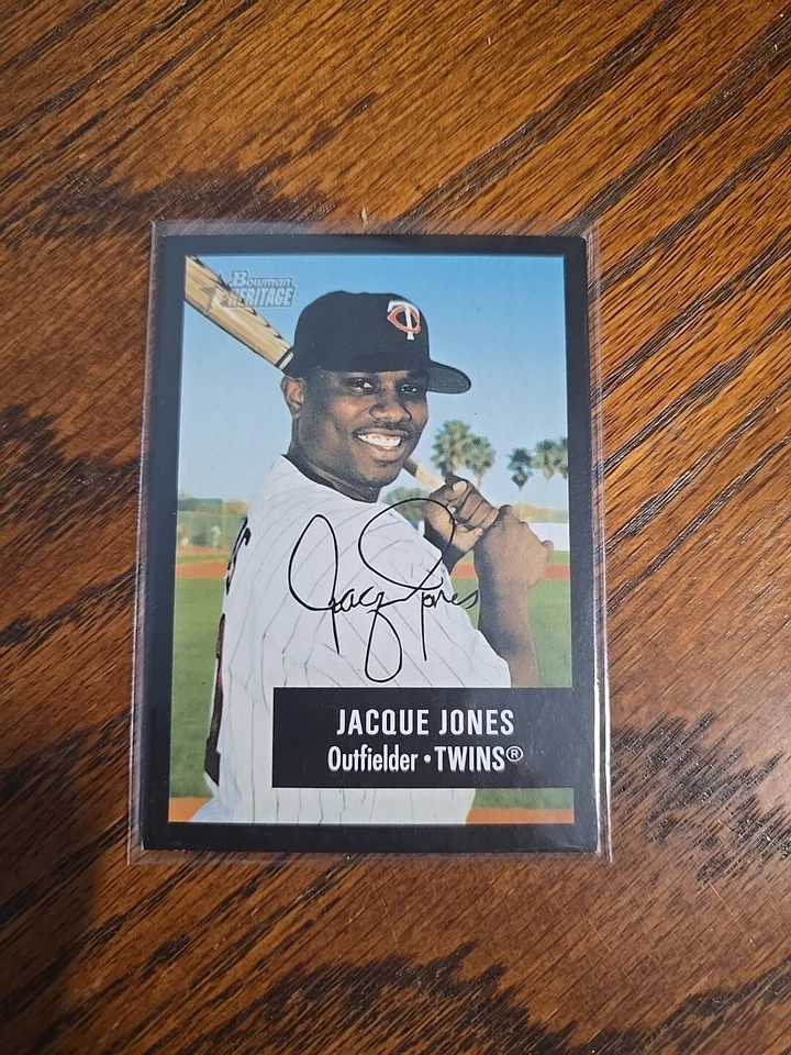 2003 Bowman Heritage Facsimile Signature #79 Jacque Jones Minnesota Twins - Image 1 of 2
