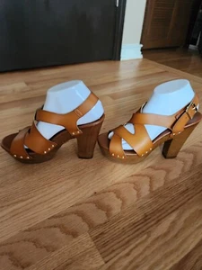 Mossimo platform,sandals women,size 9,brown color ,strappy - Picture 1 of 8