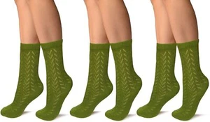 Jefferies Socks Womens Soft Cashmere Solid Color Pattern Crew Socks 3 Pack - Picture 1 of 6