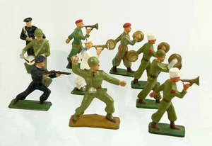 lot figurines MILITAIRES musiciens STARLUX légionnaires béret rouge soldat marin - Picture 1 of 5