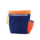 Dog Treat Bag Pro Train Navy and Coral Keep Food Fresh Secure Belt Clip