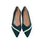 Flat Shoes Fashion Leisure Women Flat Shoes Pointed Knitting Elastic Comfortable