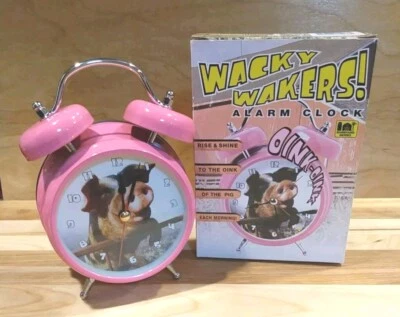 Mark Feldstein Wacky Wakers Pig Bedside Tabletop Alarm Sound Novelty Clock, OINK - Image 1 of 4