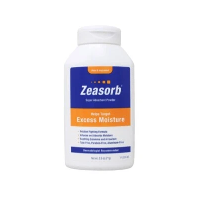 Zeasorb Prevention 超吸水粉足部护理 2.5 盎司瓶装每瓶 — 第 1/4 张图片