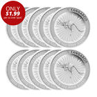 1 oz Australian Silver Kangaroo Coin (Random Year - Lot of 10) ON SALE!