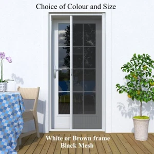 DIY Retractable Fly Screens for French Doors Fits Up To 1400mmW/2100mmH Door - Picture 1 of 5