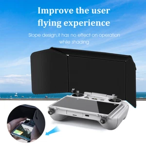 Phone Sun Hood Sunshade Light Shield for DJI Mini3 Pro Controller Foldable Cover - Picture 1 of 12