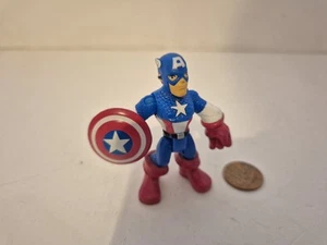 Captain America Marvel Super Hero Squad Figure, Playskool Heroes, Imaginext - Picture 1 of 2