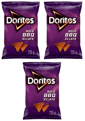 Doritos Bold BBQ Flavoured Tortilla Chips, 235g (3 Pack) - Image 1 of 4