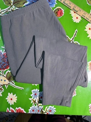 J Jill Pima Ankle Leggings, Stretch, Gray, Size XL - Image 1 of 4