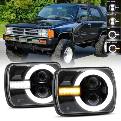 Faro LED 5x7" 7x6" para camioneta Toyota 1982-1995 4Runner haz alto-bajo DRL Foto 1 de 4