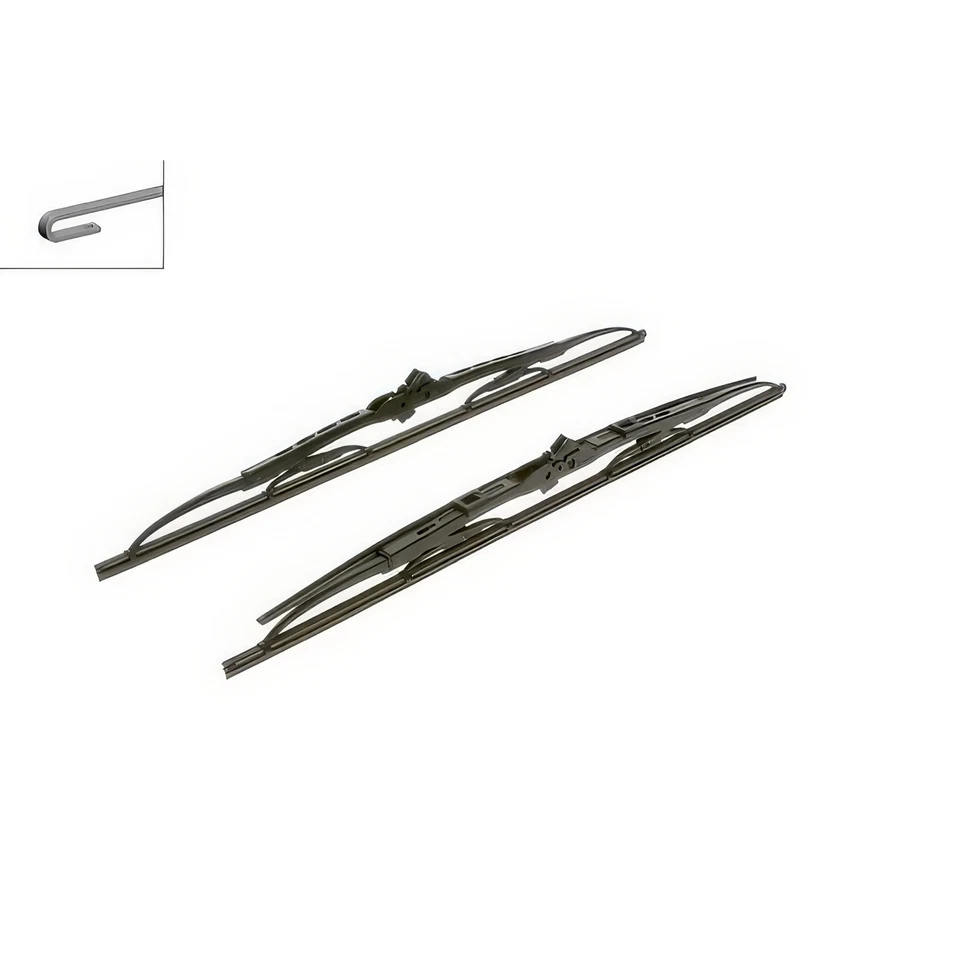 2 x Bosch Wiper Blades Pair Front 500mm 20" Fits Citroën SM 2.7 Injection - Image 1 of 4
