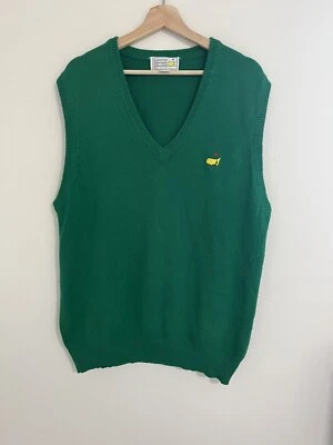 Colete Suéter de Golfe Vintage Slazenger Masters Malha Bordado Verde Tamanho G - Imagem 1 de 2