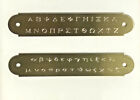 Custom Engraved Greek Letters Frat/Sorority Brass Plaque 3/4"x4"