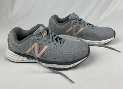 New Balance 824 Mujer Talla 8 B Gris y Rosa Correr Entrenamiento Cruzado Zapatos Foto 1 de 4