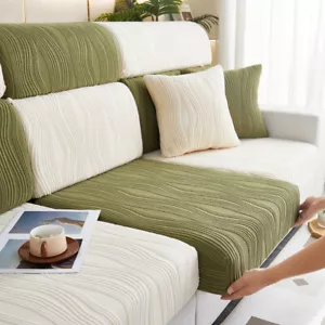 Stretch Individual Sofa Cushion Covers Couch Slipcover Removable 1 2 3 4 Seater - Picture 1 of 27