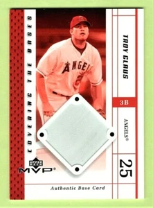 Troy Glaus Anaheim Angels 2003 Upper Deck MVP Authentic Game-Used Base Card - Picture 1 of 2