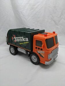 Hasbro 2010 Tonka Recycling Green Dump Truck Toy Lights And Sound Work 12"