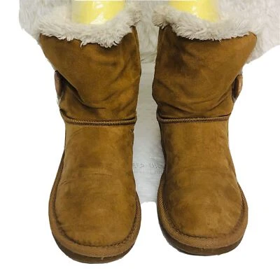 PIPER Girls Fleece lined Toddler Girls Winter Brown Boots size 4 - Image 1 of 4