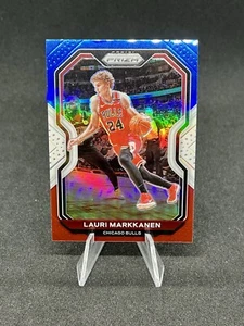 Lauri Markkanen 2020-21 Panini Prizm - Red White & Blue Prizm #116 - Picture 1 of 2
