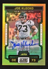 2023 Score Base Signatures Auto Gold Zone #295 Joe Klecko /50 - New York Jets