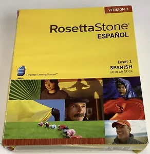 Rosetta Stone Spanish Espanol Level 1 CD Learning Kit for Windows MAC Version 3 - Picture 1 of 12