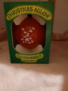 COLLECTIBLE CHRISTMAS-AGLOW ILLUMINABLE ORNAMENT CREATIVE TECHNOLOGY NEW N BOX - Picture 1 of 6