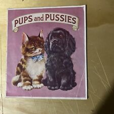 Pups And Pussies - Cambridge Trust Company - No. 438 - Very Rare Find - 1940’s