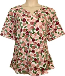 D&Co Romantic Wood Rose Floral 3X Dusty Pink Rose Burgundy Green Soft Top NIB - Picture 1 of 4