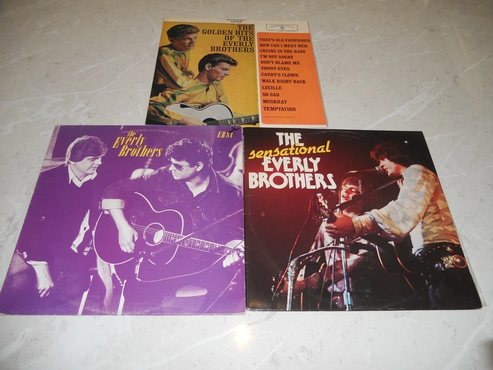 Bulk Various 3 X The Everly Brothers LP Albums Pop Rock EX    - Image 1 of 4