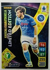 2022-23 Panini Adrenalyn XL Gold Limited Edition KHVICHA KVARTSKHELIA ROOKIE 255