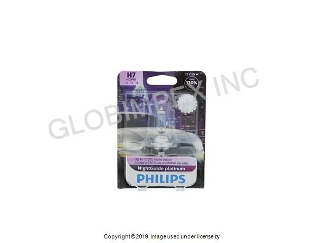 BMW/MERCEDES/MINI (1996-2022) Bulb - Halogen (12V-55W) FRONT (1) PHILIPS NIGHT - Image 1 of 1