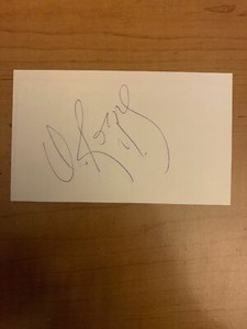 OSCAR ROJAS - SOCCER - AUTOGRAPH SIGNED - INDEX CARD - AUTHENTIC- B6613
