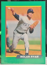 1991 Nolan Ryan Unlicensed Green Border Promo card